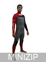 Minizip Wetsuits - Easy entry wetsuits with small front zipper