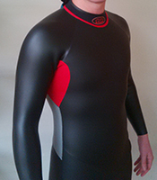 Tri suit upper body front view